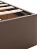 vidaXL Ottoman bed met matras 100x200cm kunstleer bruin