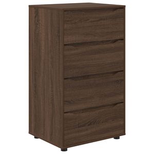 vidaXL Opslagkasten 60 x 48 x 105 cm Bewerkt hout Bruin Eiken