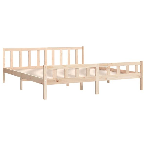 vidaXL Bedframe zonder matras massief hout 160x200 cm