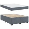 vidaXL Bedframe met matras Donkergrijs 160 x 200 cm Stof