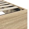 vidaXL Ottoman Bedframe met opslag Sonoma Eiken 193 x 120 x 25 cm