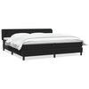 vidaXL Boxspringbed met matrassen 200x220 cm fluweel zwart