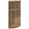 vidaXL Bijzettafel Artisan Eiken 29,6 x 29,6 x 60 cm Bewerkt hout