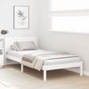 vidaXL Bedframe Wit 90 x 190 cm Massief grenenhout