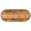 vidaXL Tafelblad ovaal 110x40x2,5 cm massief ruw mangohout