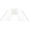 vidaXL Tuinkas met stalen frame 24 m&sup2; 8x3x2 m wit
