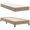 vidaXL Bedframe met matras Cappuccino 100 x 200 cm Stof
