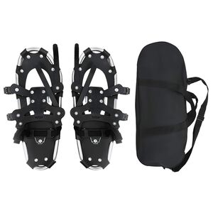 vidaXL 3 in 1 Sneeuwschoenen Zilver en Zwart 53,5 x 21 cm