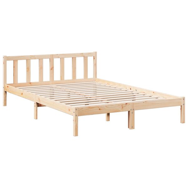vidaXL Bedframe extra lang zonder matras massief grenenhout 140x220 cm