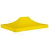 vidaXL Partytentdak 270 g/m&sup2; 4,5x3 m geel