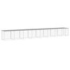 vidaXL Kippenhok met dak 803x98x90 cm gegalvaniseerd staal lichtgrijs