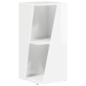 vidaXL Zijplank Hoogglans wit 33 x 32 x 70,5 cm Bewerkt hout