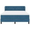 vidaXL Boxspringbed met matras Donkerblauw 140 x 190 cm Fluweel