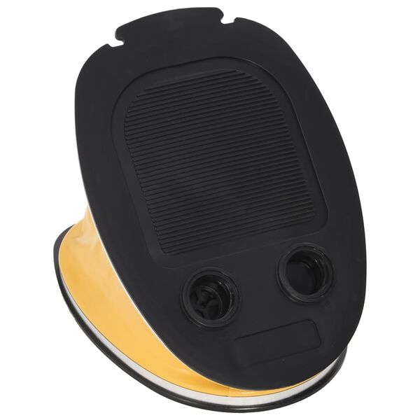 vidaXL Voetpomp 26x18 cm PP en PE grijs en geel