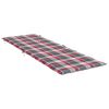 vidaXL Ligbedkussen 186x58x4 cm oxford stof ruitpatroon rood