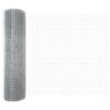 vidaXL Gelaste draadhek 2500 x 80 cm Zilver