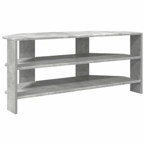 vidaXL HoekTVKast Beton Grijs 102x40,5x45cm Bewerkt hout