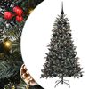 vidaXL Kunstkerstboom Groen 150 cm PVC en Plastic en Staal