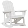vidaXL Adirondack Schommelstoel Wit HDPE