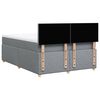 vidaXL Boxspring met matras stof lichtgrijs 140x190 cm