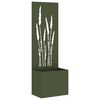 vidaXL Tuin Privacy Screen Fretwerk Olijfgroen 50 x 32 x 150 cm
