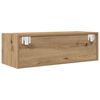 vidaXL Tv-meubel 80x31x25,5 cm bewerkt hout artisanaal eikenkleur