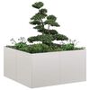 vidaXL Plantenbak 80x80x40 cm roestvrij staal