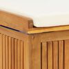 vidaXL Kussenbox voor buiten 60x50x61 cm massief acaciahout