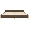 vidaXL Bedframe zonder matras stof donkerbruin 180x200 cm