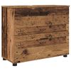 vidaXL Badkamermeubelset 2 pcs Oud Hout Geperst Hout en Metaal