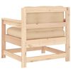 vidaXL Tuinstoelen 2 st met kussens massief grenenhout