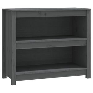 vidaXL Boekenkast 80x35x68 cm massief grenenhout grijs