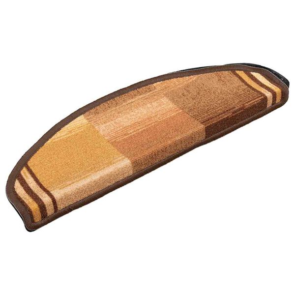 vidaXL Trapmatten zelfklevend 15 st 65x21x4 cm bruin