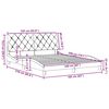 vidaXL Bedframe zonder matras stof lichtgrijs 160x200 cm