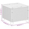 vidaXL Tuintafel 45x45x37 cm poly rattan en acaciahout beige