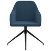 vidaXL Eetkamerstoelen 4 st fluweel blauw