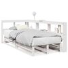 vidaXL Bed met boekenkast zonder matras grenenhout wit 100x200 cm