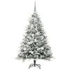 vidaXL Artificial Pre-lit Kerstboom met Ballenset Groen 180 cm