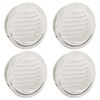 vidaXL Luchtventilatie roosters 4 pcs Zilver 150 mm Roestvrij staal