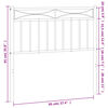 vidaXL Hoofdbord 90 cm metaal wit