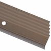 vidaXL Trapneuzen L-vormig 5 st 100 cm aluminium bruin