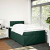 vidaXL Boxspring met matras fluweel donkergroen 120x190 cm
