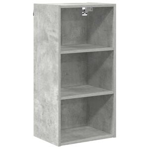 vidaXL Hangkast met opslag Beton Grijs 40 x 29,5 x 80 cm Bewerkt hout