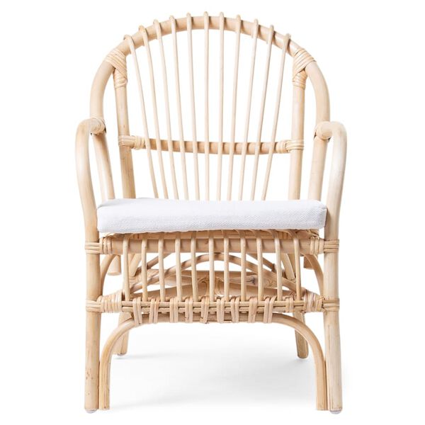 CHILDHOME Kinderstoel met kussen Montana rattan naturel