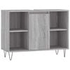vidaXL Badkamerkast 80x33x60 cm bewerkt hout grijs sonoma eikenkleurig