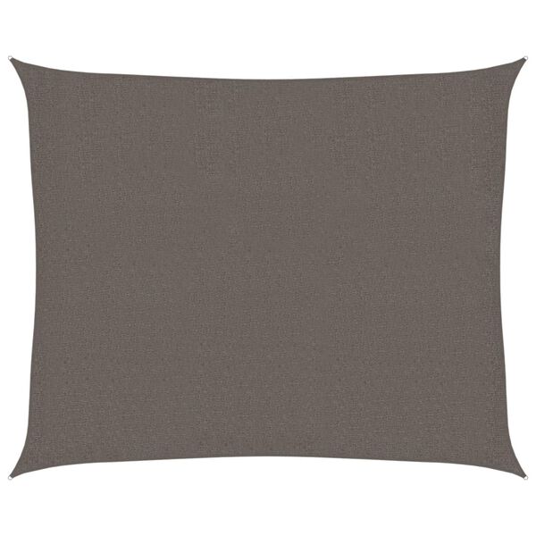 vidaXL Zonnezeil 160 g/m&sup2; 2,5x3 m HDPE antracietkleurig
