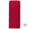 vidaXL Strandhanddoeken 2 st 400 g/m&sup2; 60x135 cm stof bordeauxrood