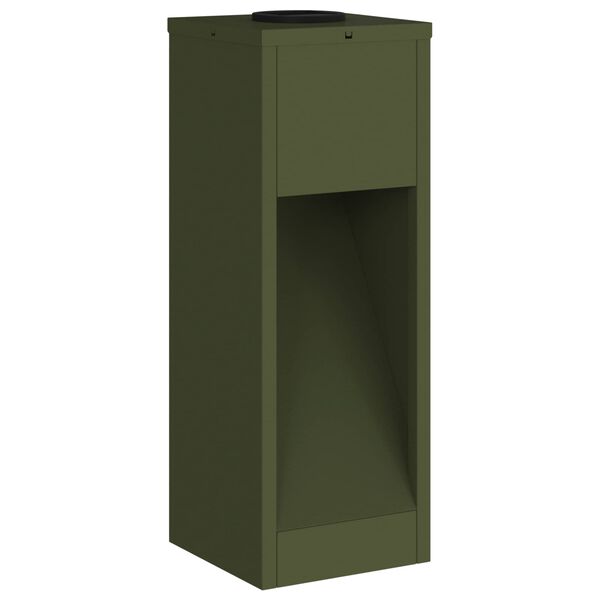 vidaXL Zonne LED Padverlichting 2 pcs Olijf Groen Koudgewalst staal