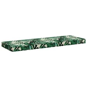 vidaXL 1-delig Bankkussen VUGHT 100% Polyester Bladpatroon