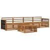 vidaXL Buiten bankenset 5 pcs Naturel Massief Acaciahout